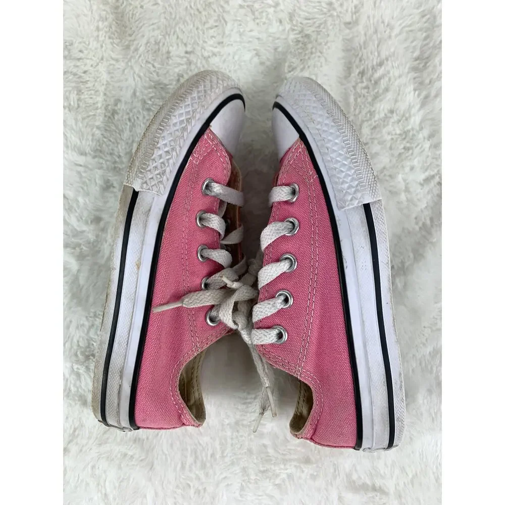 Converse All Star Low Top Pink Canvas Sneakers Youth Size 12 US (EUR 29)